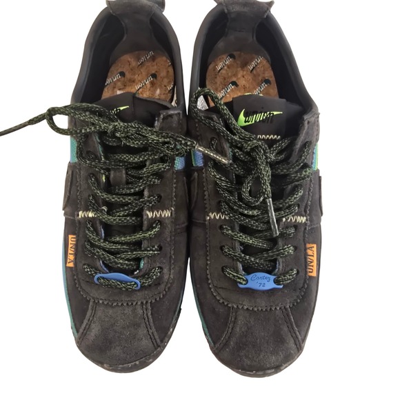 🆕️ NWOT - Nike Union LA Cortez SP Off Noir Blue Green Suede Sneakers Women's 7 - Picture 2 of 16